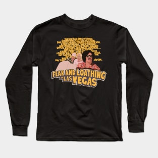 Fear and Loathing Tribute: Immortalizing Raoul Duke's Drug Inventory Scene Long Sleeve T-Shirt